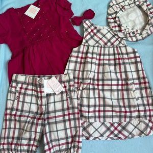 Janie and Jack Plaid Fall Set NWT and EUC